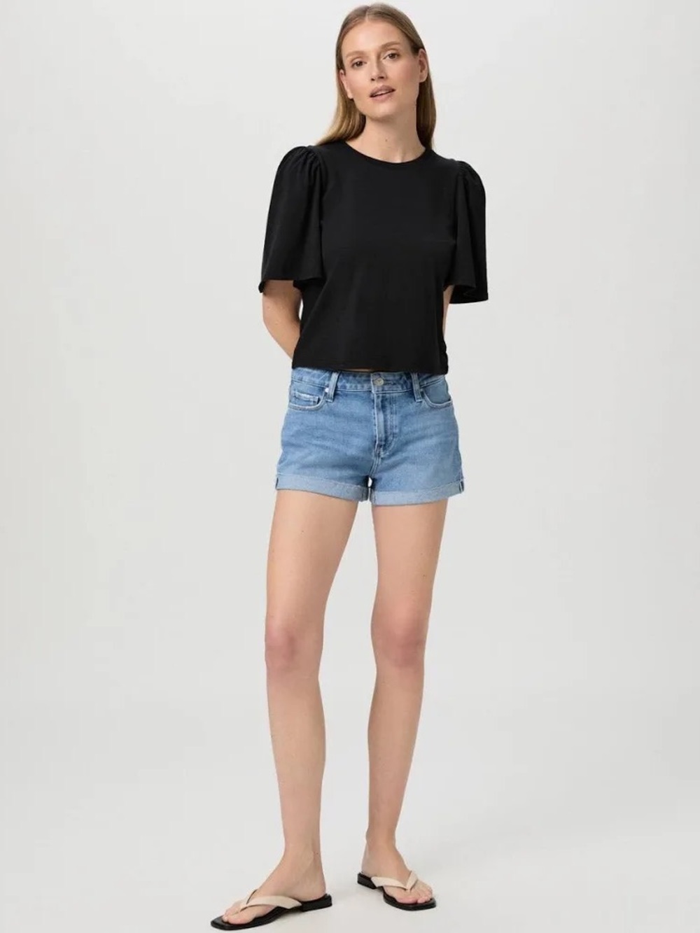 ✨NWT- PAIGE Light Blue Denim Jean Shorts- Size 8